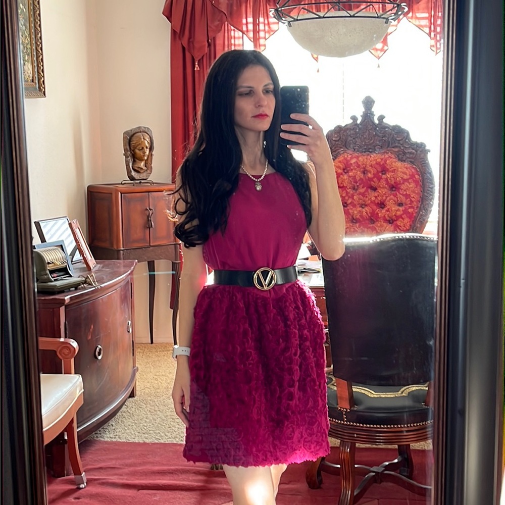 Jason Wo pink silk dress size 10